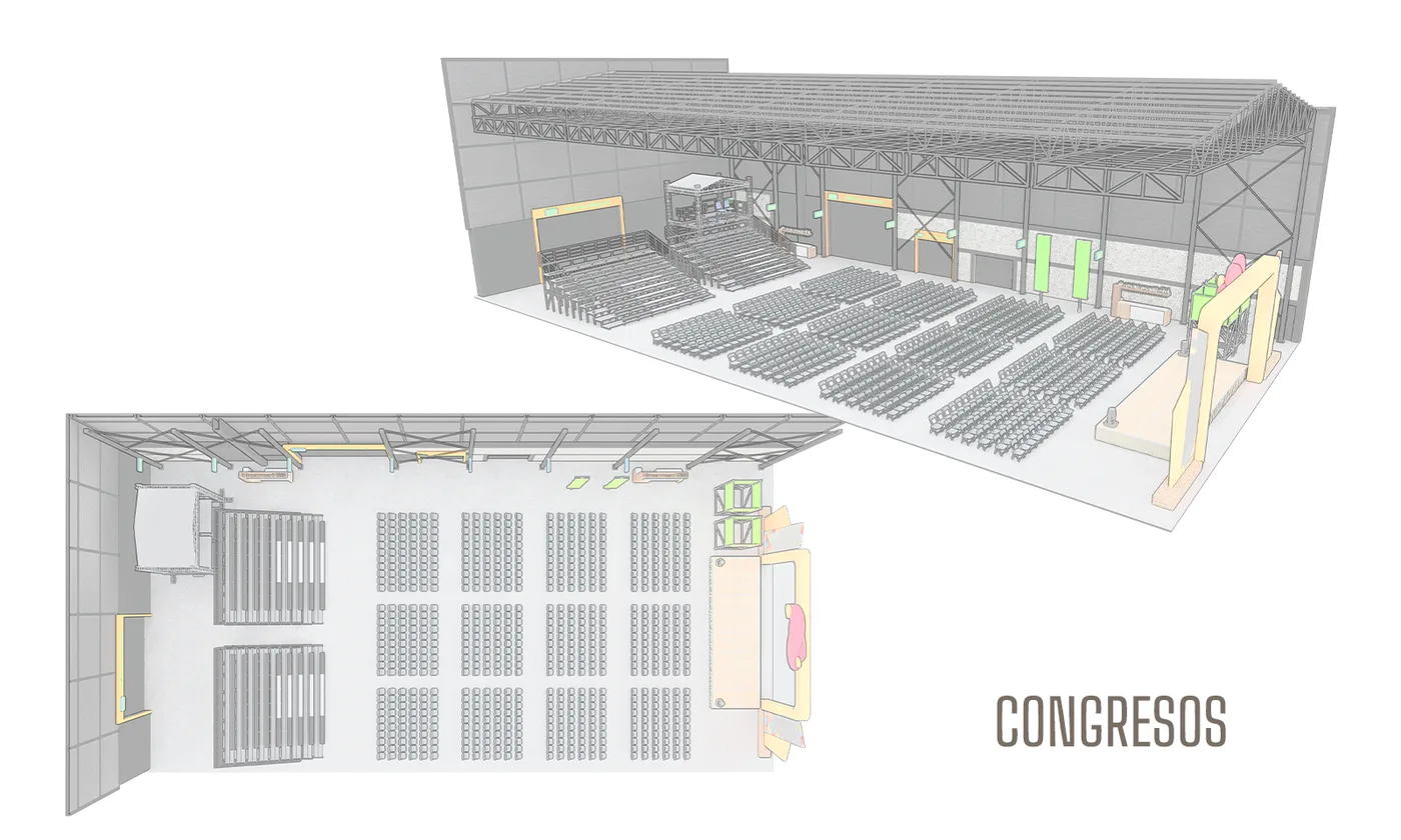 Montaje de Congreso en La Maravilla Studios
